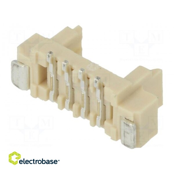 Socket | wire-board | male | 1.25mm | PIN: 4 | SMT | 250V | 1A | tinned image 2