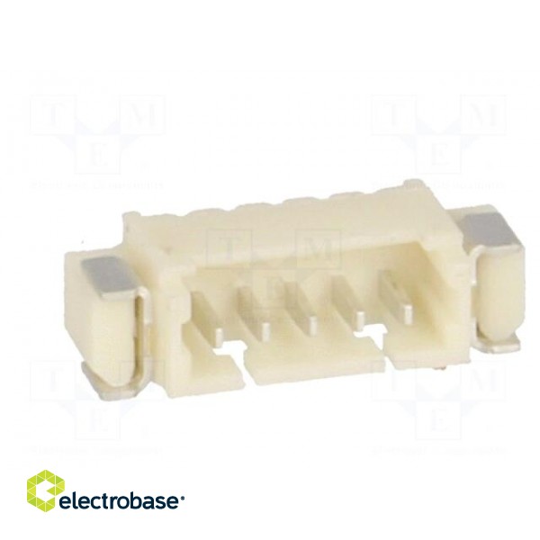 Socket | wire-board | male | 1.25mm | PIN: 5 | SMT | 125V | 1A | tinned image 9