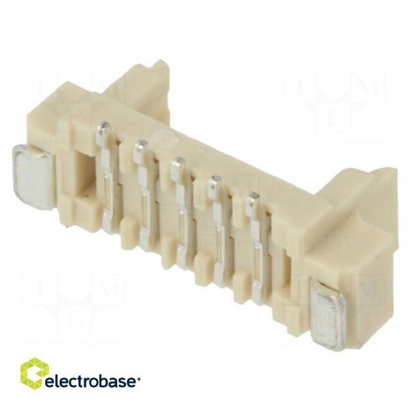Socket | wire-board | male | 1.25mm | PIN: 5 | SMT | 250V | 1A | tinned image 2
