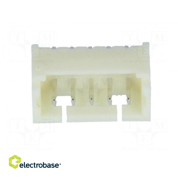 Socket | wire-board | male | 1.25mm | PIN: 5 | THT | 125V | 1A | tinned image 9