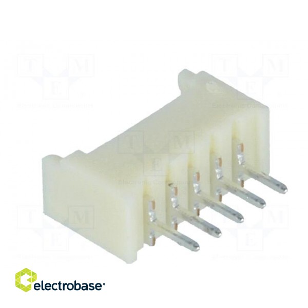 Socket | wire-board | male | 1.25mm | PIN: 5 | THT | 125V | 1A | tinned image 4