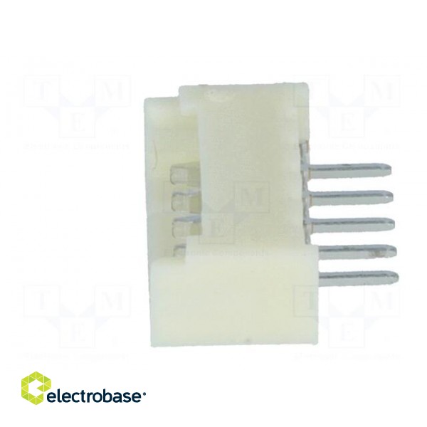 Socket | wire-board | male | 1.25mm | PIN: 5 | THT | 125V | 1A | tinned image 3