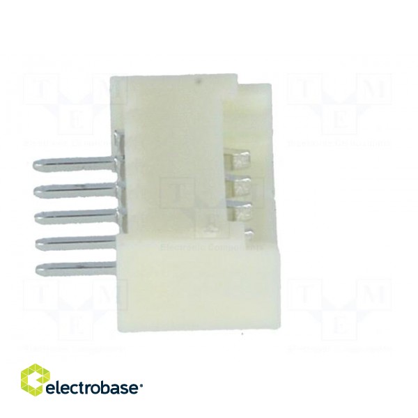 Socket | wire-board | male | 1.25mm | PIN: 5 | THT | 125V | 1A | tinned image 7