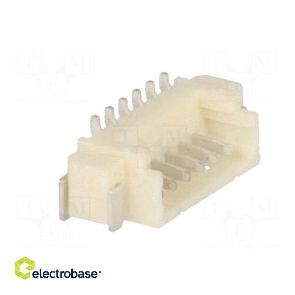 Socket | wire-board | male | 1.25mm | PIN: 6 | SMT | 125V | 1A | tinned image 8