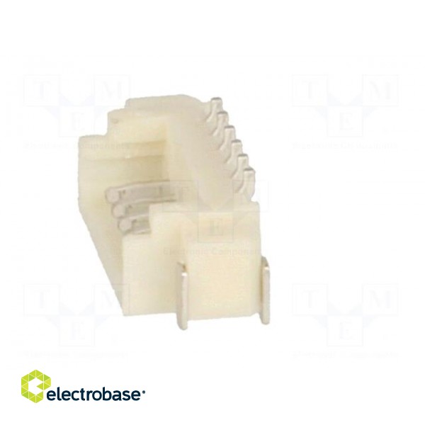 Socket | wire-board | male | 1.25mm | PIN: 6 | SMT | 125V | 1A | tinned image 3