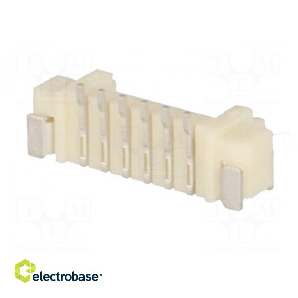Socket | wire-board | male | 1.25mm | PIN: 6 | SMT | 125V | 1A | tinned image 6