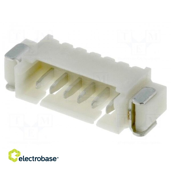 Socket | wire-board | male | 1.25mm | PIN: 6 | SMT | 125V | 1A | tinned