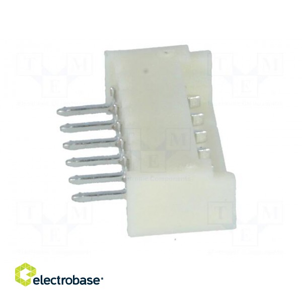 Socket | wire-board | male | 1.25mm | PIN: 6 | THT | 125V | 1A | tinned image 7
