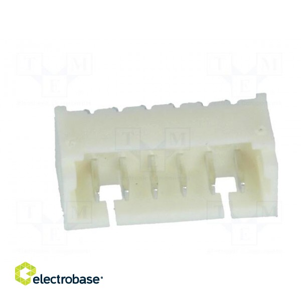 Socket | wire-board | male | 1.25mm | PIN: 6 | THT | 125V | 1A | tinned image 9
