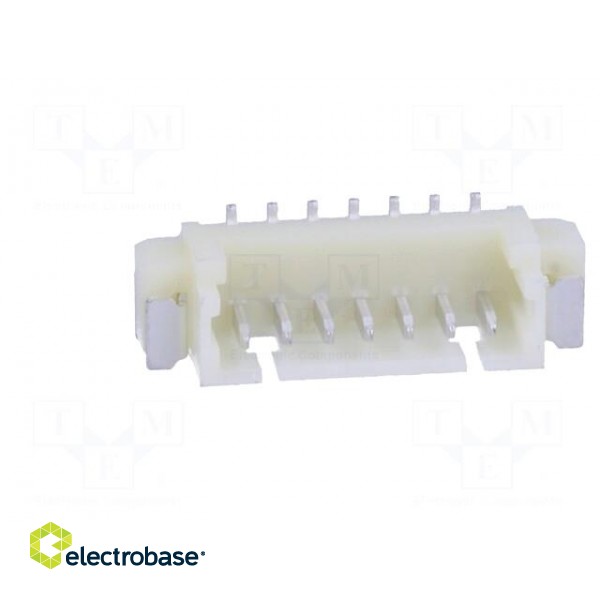 Socket | wire-board | male | 1.25mm | PIN: 7 | SMT | 125V | 1A | tinned image 9