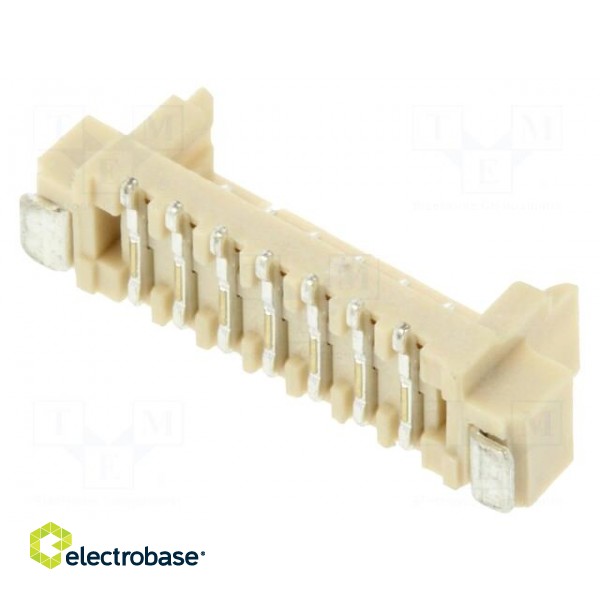 Socket | wire-board | male | 1.25mm | PIN: 7 | SMT | 250V | 1A | tinned image 2