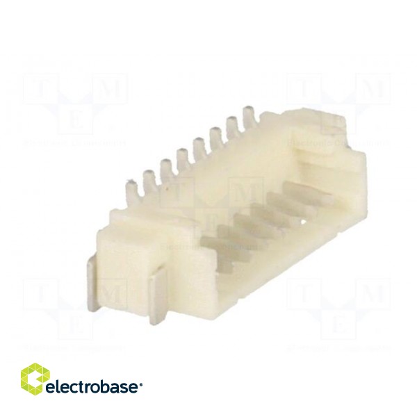 Socket | wire-board | male | 1.25mm | PIN: 8 | SMT | 125V | 1A | tinned image 8