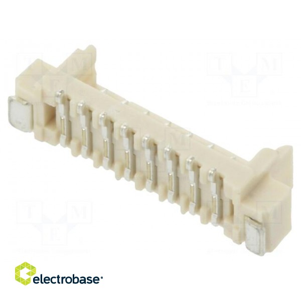 Socket | wire-board | male | 1.25mm | PIN: 8 | SMT | 250V | 1A | tinned image 2