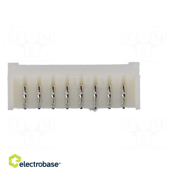 Socket | wire-board | male | 1.25mm | PIN: 8 | THT | 125V | 1A | tinned image 5
