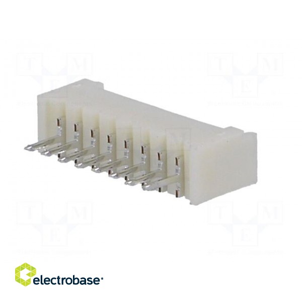 Socket | wire-board | male | 1.25mm | PIN: 8 | THT | 125V | 1A | tinned image 6