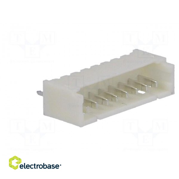 Socket | wire-board | male | 1.25mm | PIN: 8 | THT | 125V | 1A | tinned image 8