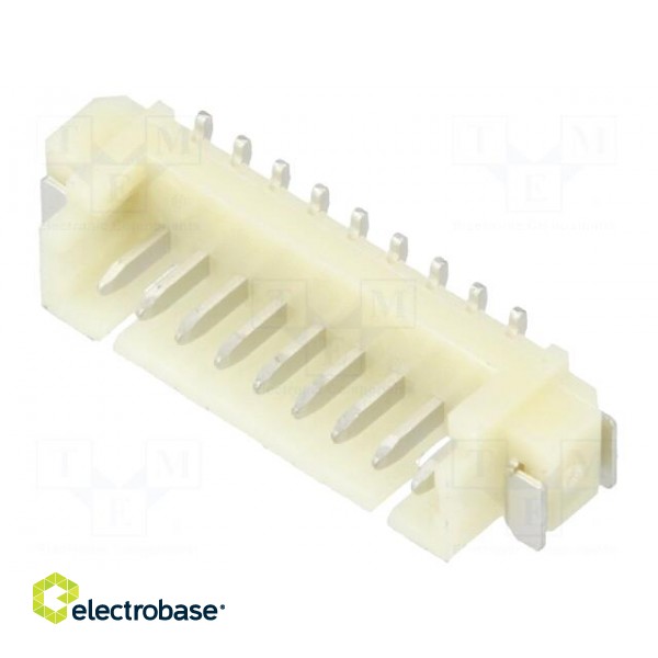 Socket | wire-board | male | 1.25mm | PIN: 9 | SMT | 125V | 1A | tinned image 1