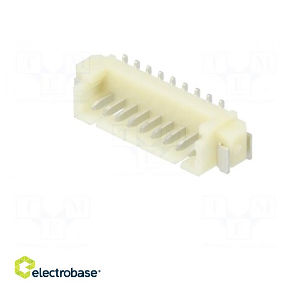 Socket | wire-board | male | 1.25mm | PIN: 9 | SMT | 125V | 1A | tinned image 2