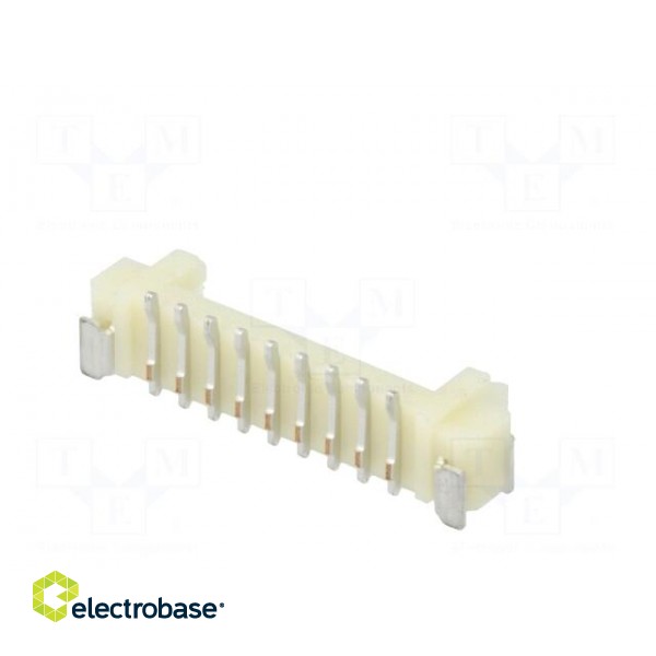 Socket | wire-board | male | 1.25mm | PIN: 9 | SMT | 125V | 1A | tinned image 6