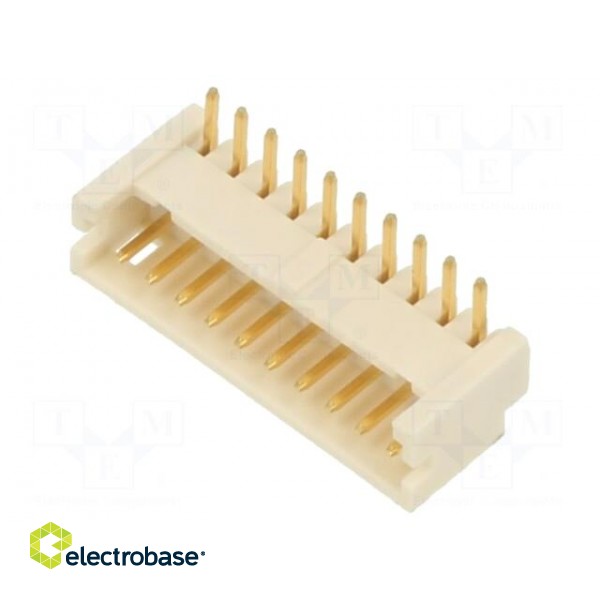 Socket | wire-board | male | DF13 | 1.25mm | PIN: 10 | THT | on PCBs