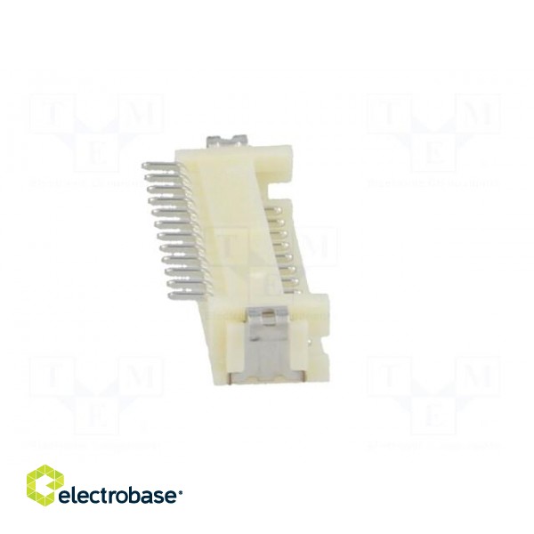 Socket | wire-board | male | DF13 | 1.25mm | PIN: 12 | SMT | on PCBs | tinned image 7
