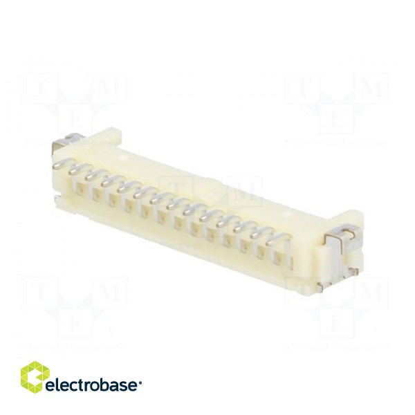 Socket | wire-board | male | DF13 | 1.25mm | PIN: 14 | SMT | on PCBs | tinned image 6