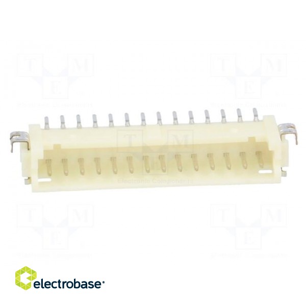 Socket | wire-board | male | DF13 | 1.25mm | PIN: 14 | SMT | on PCBs | tinned image 9