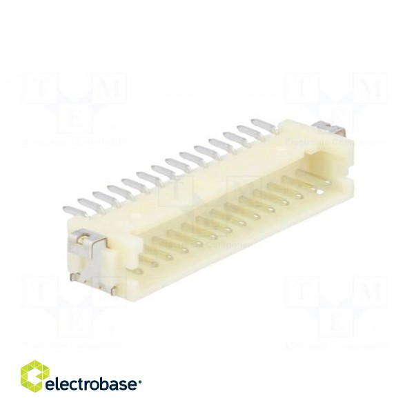 Socket | wire-board | male | DF13 | 1.25mm | PIN: 14 | SMT | on PCBs | tinned image 8