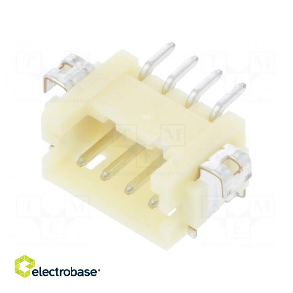 Socket | wire-board | male | DF13 | 1.25mm | PIN: 4 | SMT | on PCBs | tinned