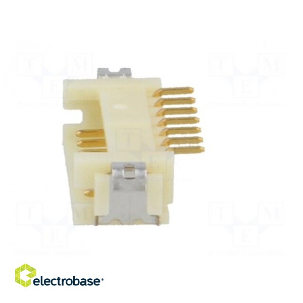 Socket | wire-board | male | DF13 | 1.25mm | PIN: 7 | SMT | on PCBs image 3