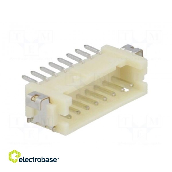 Socket | wire-board | male | DF13 | 1.25mm | PIN: 8 | SMT | on PCBs | tinned image 8