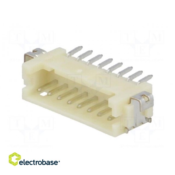 Socket | wire-board | male | DF13 | 1.25mm | PIN: 8 | SMT | on PCBs | tinned image 2