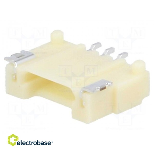 Socket | wire-board | male | DF14 | 1.25mm | PIN: 3 | SMT | on PCBs | tinned image 1
