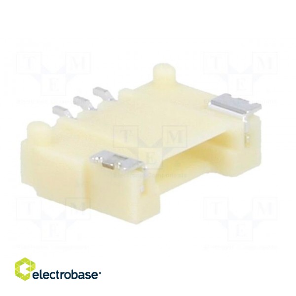 Socket | wire-board | male | DF14 | 1.25mm | PIN: 3 | SMT | on PCBs | tinned image 8