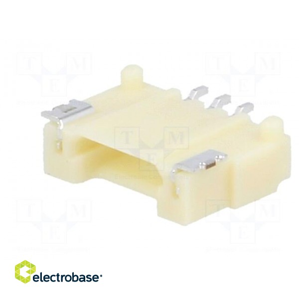 Socket | wire-board | male | DF14 | 1.25mm | PIN: 3 | SMT | on PCBs | tinned image 2