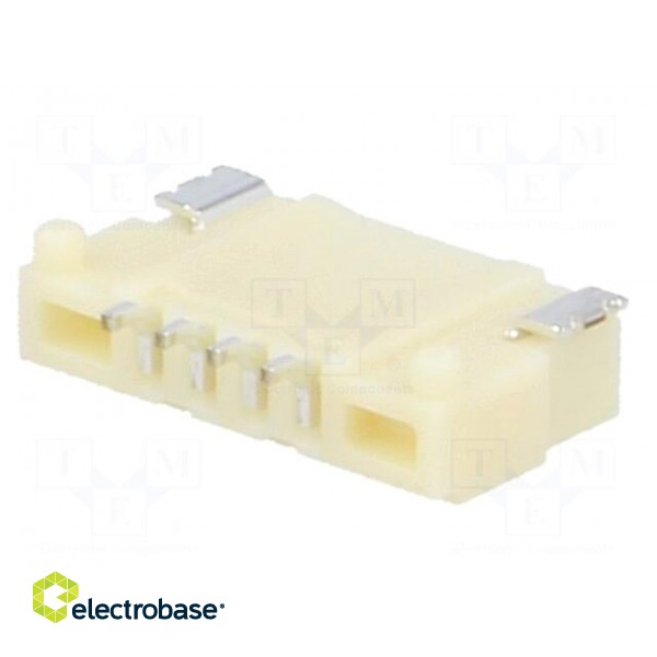 Socket | wire-board | male | DF14 | 1.25mm | PIN: 4 | SMT | on PCBs | tinned image 6