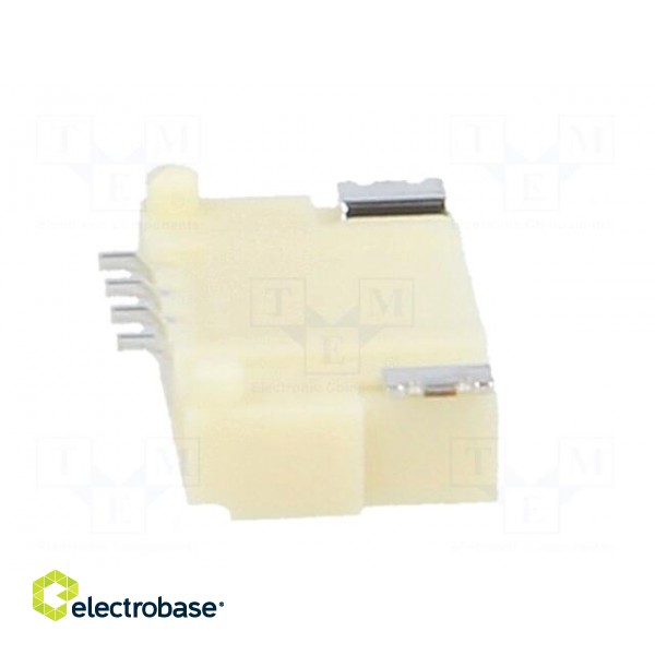 Socket | wire-board | male | DF14 | 1.25mm | PIN: 4 | SMT | on PCBs | tinned image 7