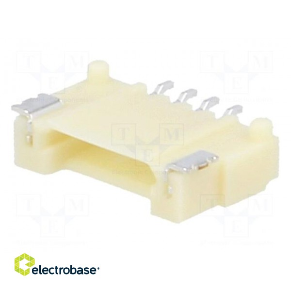 Socket | wire-board | male | DF14 | 1.25mm | PIN: 4 | SMT | on PCBs | tinned image 2