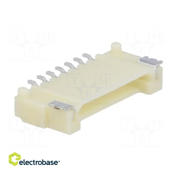 Socket | wire-board | male | DF14 | 1.25mm | PIN: 7 | SMT | on PCBs | tinned image 8