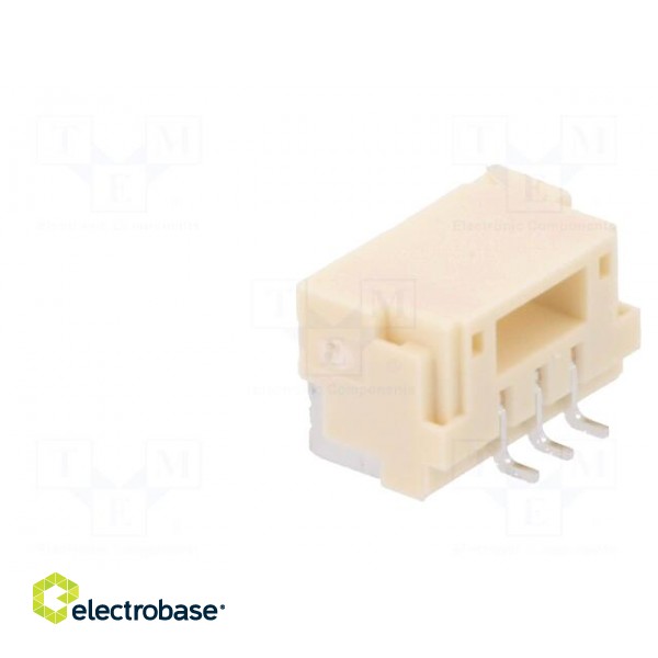 Socket | wire-board | male | GH | 1.25mm | PIN: 3 | SMT | 50V | 1A | horizontal image 4