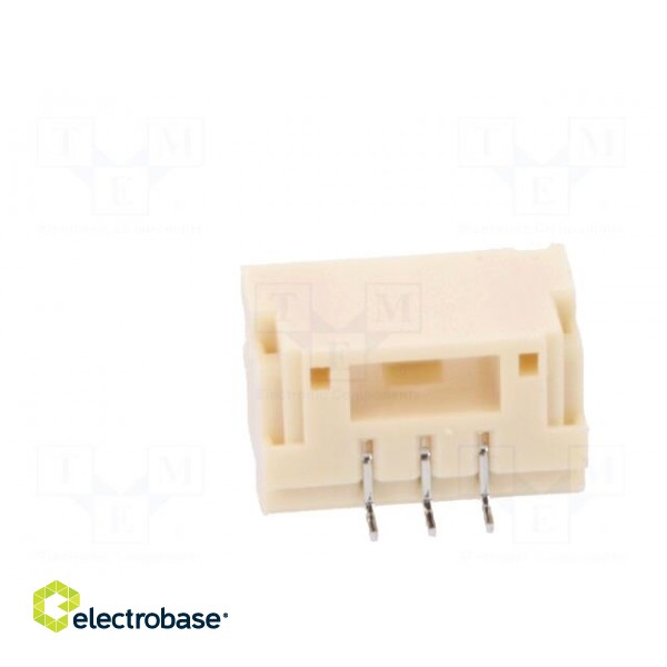 Socket | wire-board | male | GH | 1.25mm | PIN: 3 | SMT | 50V | 1A | horizontal image 5