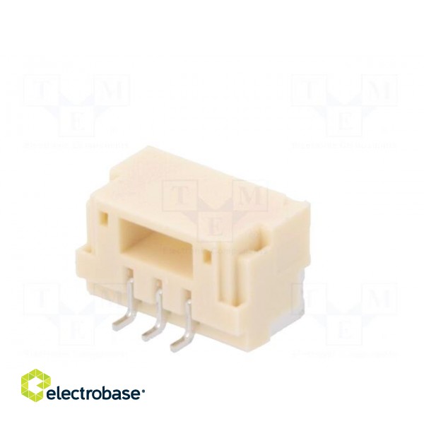 Socket | wire-board | male | GH | 1.25mm | PIN: 3 | SMT | 50V | 1A | horizontal image 6