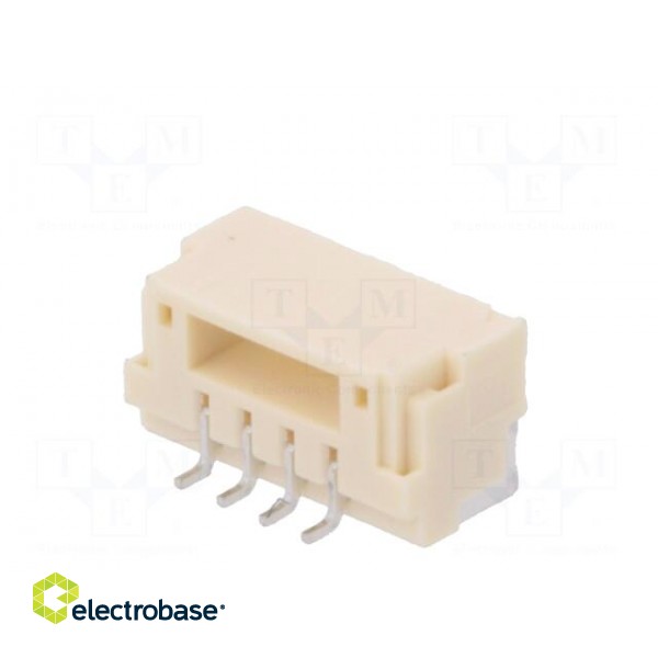 Socket | wire-board | male | GH | 1.25mm | PIN: 4 | SMT | 50V | 1A | horizontal image 6