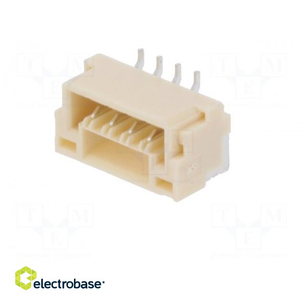 Socket | wire-board | male | GH | 1.25mm | PIN: 4 | SMT | 50V | 1A | vertical image 2
