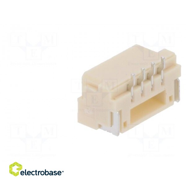 Socket | wire-board | male | GH | 1.25mm | PIN: 4 | SMT | 50V | 1A | vertical image 4