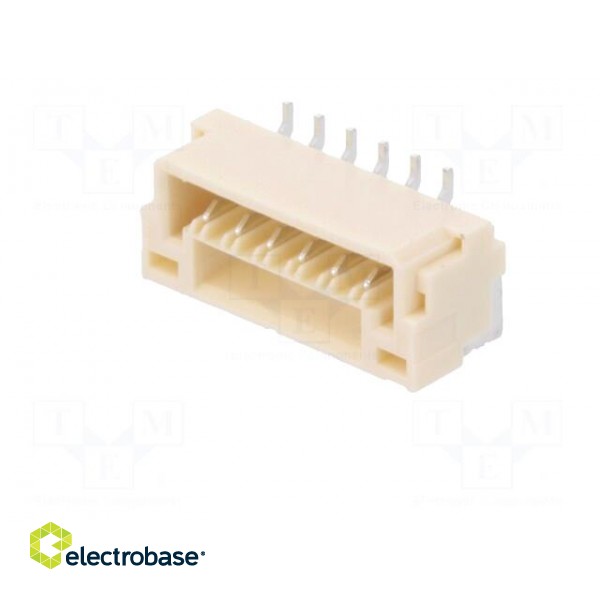 Socket | wire-board | male | GH | 1.25mm | PIN: 6 | SMT | 50V | 1A | vertical image 2