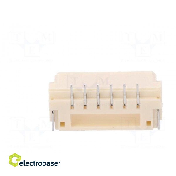 Socket | wire-board | male | GH | 1.25mm | PIN: 6 | SMT | 50V | 1A | vertical image 5