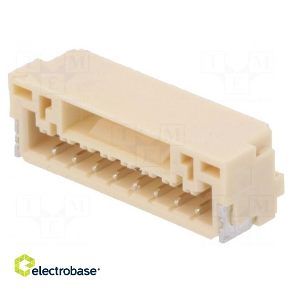 Socket | wire-board | male | GH | 1.25mm | PIN: 8 | SMT | 50V | 1A | horizontal image 1
