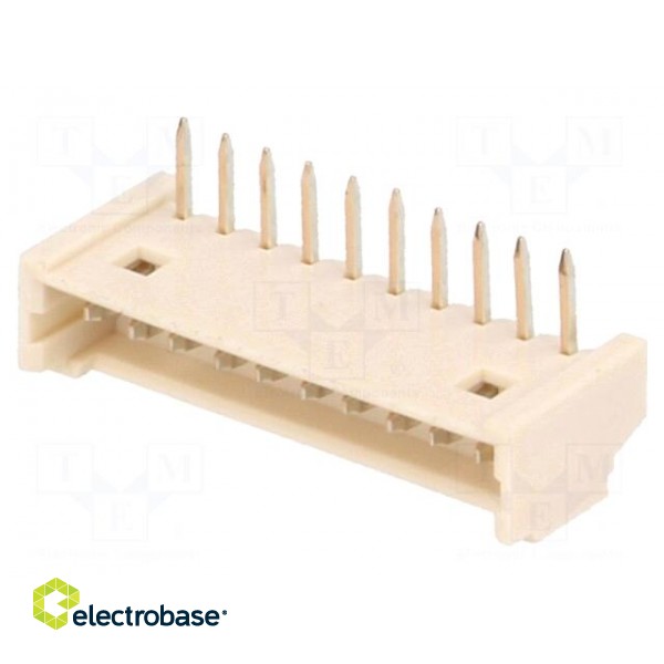 Socket | wire-board | male | PicoBlade™ | 1.25mm | PIN: 10 | THT | 1A | 125V image 1
