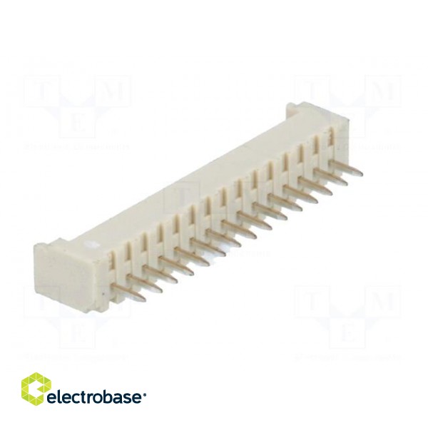 Socket | wire-board | male | PicoBlade | 1.25mm | PIN: 15 | THT | 1A | tinned фото 4